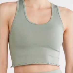 Green Racerback Tank Top Fitness Yogalicious Large
